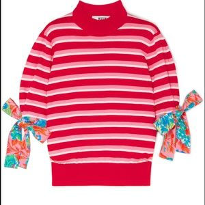 MSGM striped cotton sweater